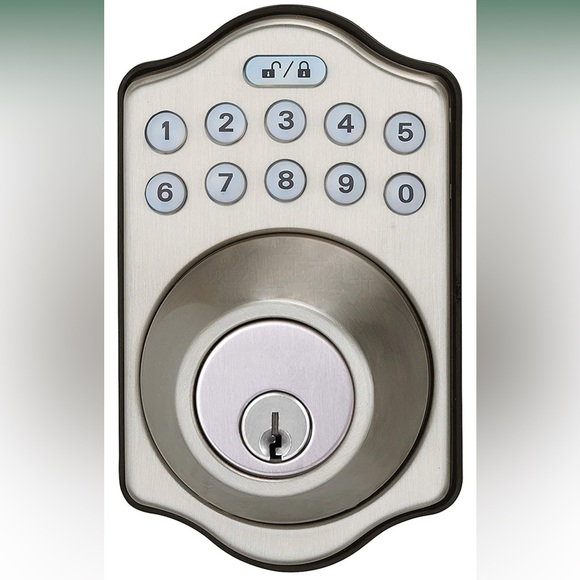 Amazon Basics Traditional Electronic Keypad Deadbolt Door Lock, Keyed Entry - Picture 5 of 5